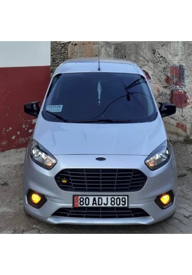 Ford Courier 2018-2021 Uyumlu Batman Yarasa Ayna Kapağı Piano Black Abs Plastikk