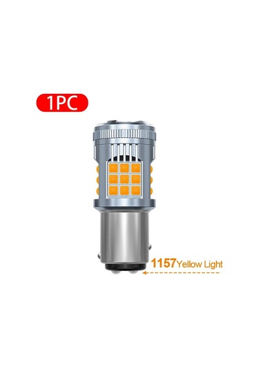 Seametal Süper Parlak Araba Led Canbus Işık 1156 Ba15s 1157 Bay15d P21/5w Araba Dönüş Sinyali Lambası Için Hata Yok 1157 Amber