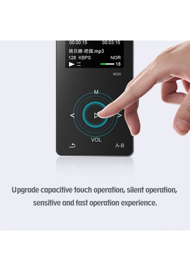 Geeksen Mahdi M320 Mini Bluetooth Mp3 Çalar - 1.8 İnç Renkli Ekran, 8gb Dahili Hafıza, Fm Radyo, Ses Kaydı, Video Oynatıcı, Gümüş