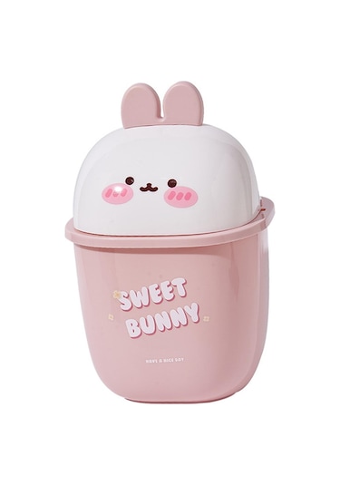 Homyl Sevimli Masaüstü Sepeti Vanity Ev Mutfak Için Beyaz Beyaz