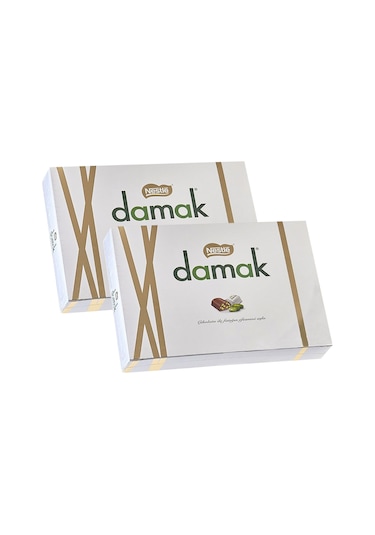 Nestle Damak Antep Fıstıklı Sütlü Çikolata 176,4 Gr X 2 Adet