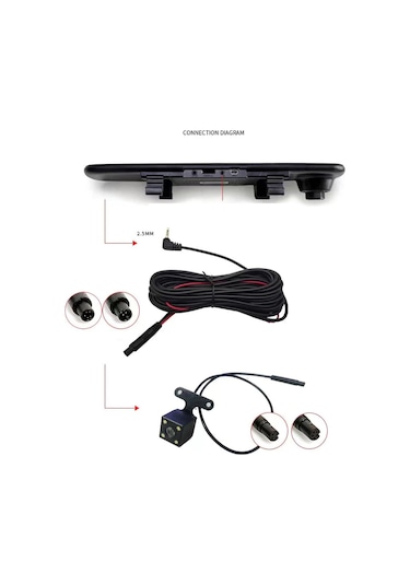 ARKA GÖRÜŞ KAMERASI 5M ARKA KAMERA SET. 5 Pinli Araç GERİ kamera