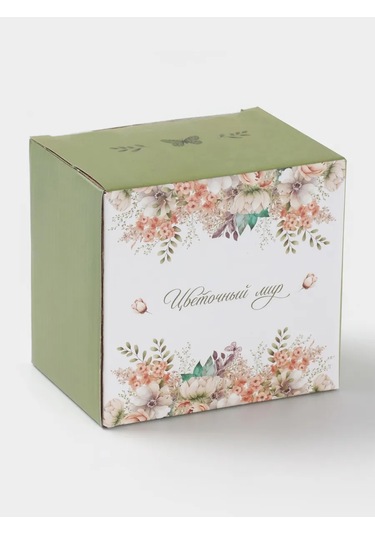 Dolana Çay Ve Kahve Kupası "çiçekler" 330 Ml'lik Hediye 360560660 Beyaz