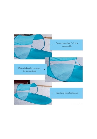 Tongxida Kolay Açılır Katlanır Çocuk Çadırı, İç Ve Dış Mekan Kullanımı İçin Pratik Taşıma Çantası İle Birlikte. Açık Mavi Açık Mavi