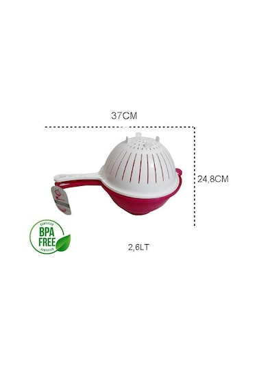 Moonstar Küvetli Süzgeç Pratik Çift Yönlü Süzgeç-Clb-355-Fuşya+Be