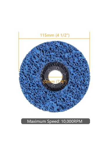 Samdoo 10.000 Rpm Elmas Cila Ve Temizleme Diski, 115mm Çap, 22mm İç Delik, Pas Ve Boya Çıkarma