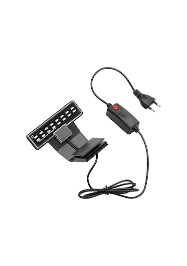 Padalink Nx3 Siyah Ultra İnce Led Akvaryum Işığı - Üç Renkli Işık, Yüksek Parlaklık, 10-45cm Akvaryumlar İçin, Avrupa Standartı 220v Soğuk Işık