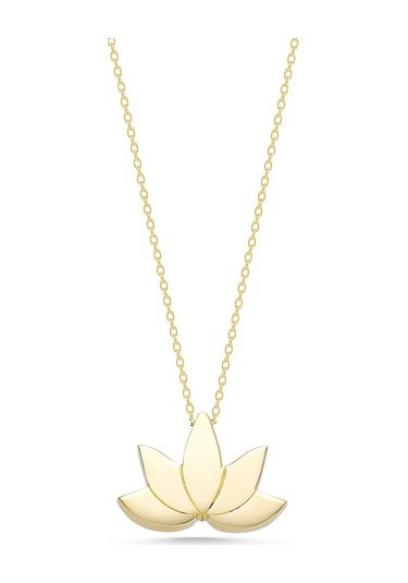 Sefa Gold 14 Ayar Altın Lotus Çiçeği Kolyesfkl245