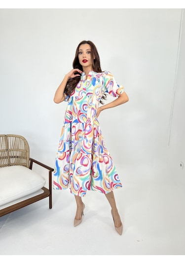 The İstanbul 5522 Elbise-latina Altın