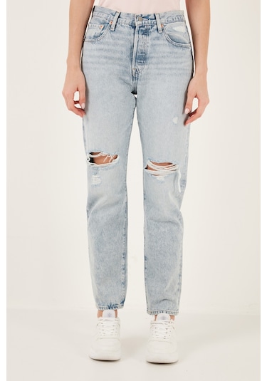 Levi's Bayan Kot Pantolon 12501-0500 Açık Mavi Açık Mavi