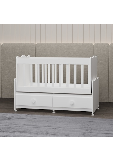 Garaj Home Elegant 60x120 Beşik - Beyaz Beyaz