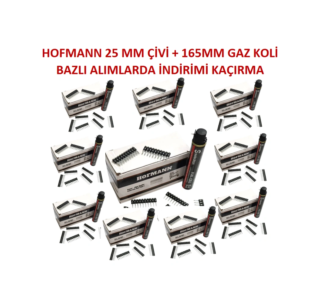 Hofmann Tabanca Çivisi + 165mm Gaz Tüpü 1 Koli
