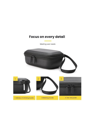 Bkano Djı Osmo Action 3/4/5 Pro Saklama Çantası Spor Kamera Çantası Siyah