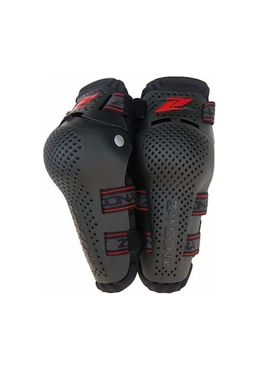 Zandona 3260 Mafsallı Koruyucu Motosiklet Dizlik Kırmızı Siyah