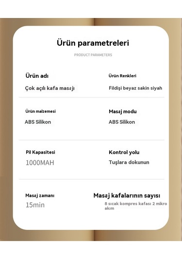 Jian Fan Akıllı Ritim Başmasajımasajıı Beyaz