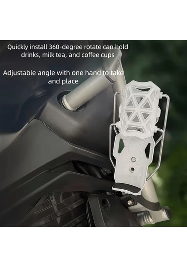Elmpaly Yeşil Döner Katlanır Motosiklet Ve Elektrikli Bisiklet Cup Holder Dayanıklı