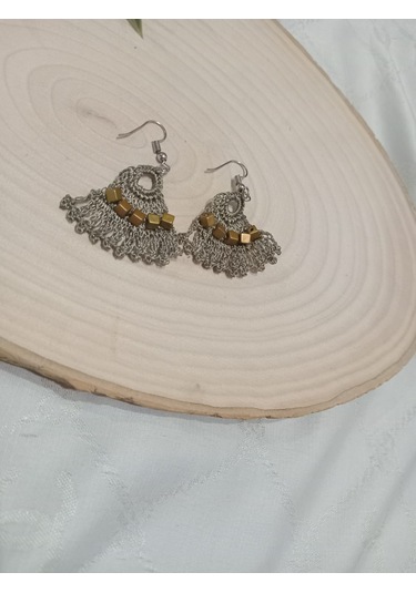 El İşi Örgü Küpe Yeşil