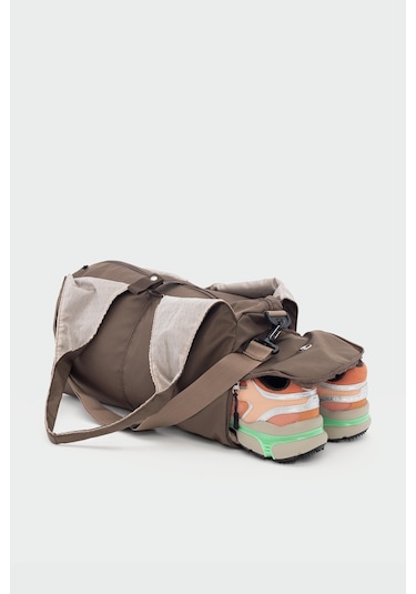 Giglio Spor Omuz Çantası Kahve Kahverengi - Siyah - Bej