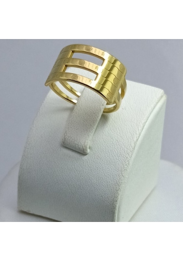 Yeni Sezon Paslanmaz Çelik Altın Kaplama Yüzük Gold