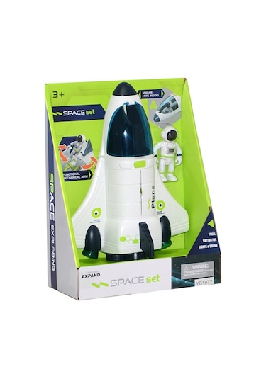 Can Oyuncak Kutulu Uzay Mekiği Seti Beyaz