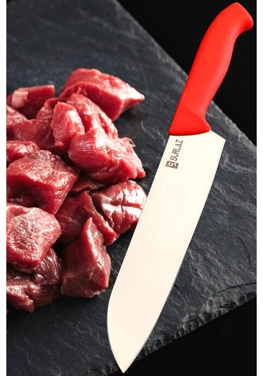 3 Parça Satır Zırh Mutfak Bıçak Seti Şef Bıçaklı Çok Renkli