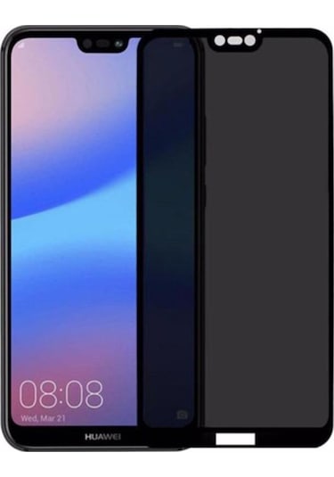 Huawei P20 Lite Privacy Hayalet Cam Ekran Koruyucu