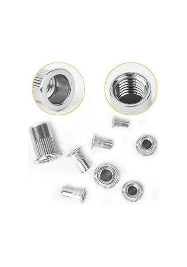 Vkemall 304 Paslanmaz Çelik Vidalı Cıvata Seti M3-m10 6 Boyut, 205 Adet - Isı/düşük Sıcaklık Dayanıklı, Otomobil-mobilya-ulaşımda Kullanım