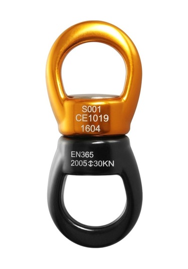 Novahub Lixada Swing Swivel 30kn Güvenli Dönme Aygıtı, Swing Spinner Karabina Döner Tırmanma İpi Dönme Cihazı Web Ağaç Salıncağı Kurma Hamak İçin Altın, Swing Spinner Karabina, Altın