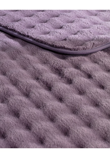 Madame Coco Reflet Bubble 2'li Banyo Paspası - Koyu Mürdüm 8684427127865 Çok Renkli