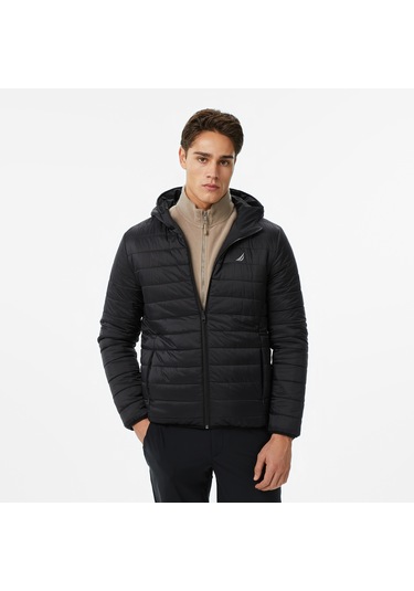 Nautica Erkek Siyah Regular Fit Çift Taraflı Mont Düz J57008t Siyah