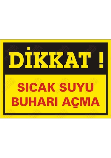 Dikkat Sıcak Suyu Buharı Açma