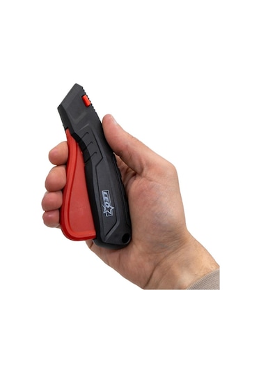 Leo Sx-9607 Otomatik Geri Çekmeli Emniyetli Maket Bıçağı
