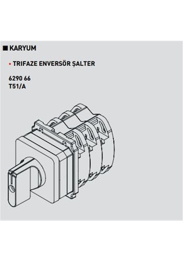 Legrand Karyum 629066 32 Amper Trifaze Enversör Pako Şalter