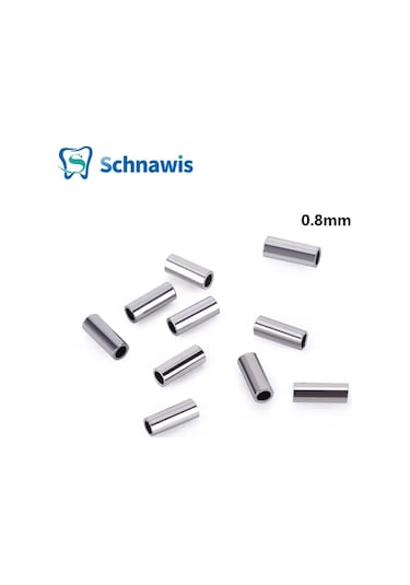 10 Adet/torba Ortodonti Kıvrılabilir Mini Durdurma Archwire Diş Kıvrılabilir Çapraz Tüpler Parantez Ortodoncia 0.5mm/0.8mm Minitubos 1