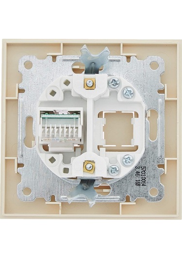 Makel Karea Krem İkili İnternet Data 1 Adet Cat5 Modül 57010135