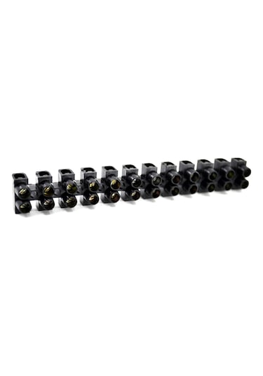 10 Adet No2 Siyah Sıra Klemens Maks. 2mm² Kabloya Kadar