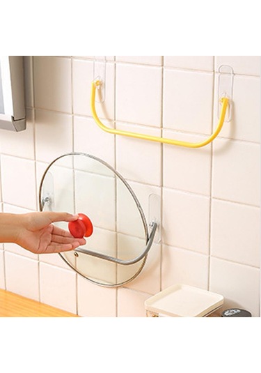 Sarı Çok Fonksiyonlu Kendinden Yapışkanlı Duvara Monte Depolama Rafları Mutfak Eşyalar Havluları Oturma Çok Amaçlı Düzen. 56711668 Sarı