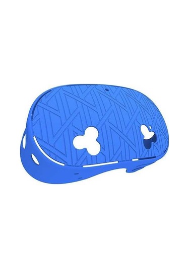 Tongxida Meta Quest 3s Vr Silikon Kılıf Çizgili Isı Dağıtımı Koruyucu Kapak Mavi