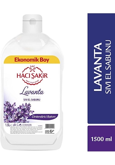 Hacı Şakir Lavanta Dinlendirici Bakım Sıvı El Sabunu 1500 ML