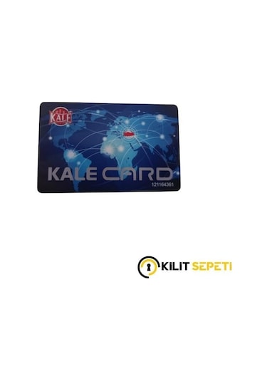 Kale Card Kartlı Kilit Lüks Seri Kullanıcı Kartı-654 Siyah-Diğer