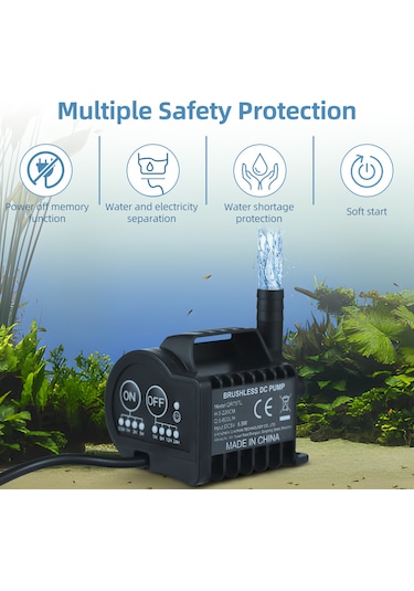 Dianziye Mini 5v Yüksek Performanslı Su Pompası: 600l/h Akış, 7.2ft Yükseklik, Usb Şarj Ve Emme Tabanı İle Akvaryum, Bahçe Göleti, Evcil Hayvan İçin.