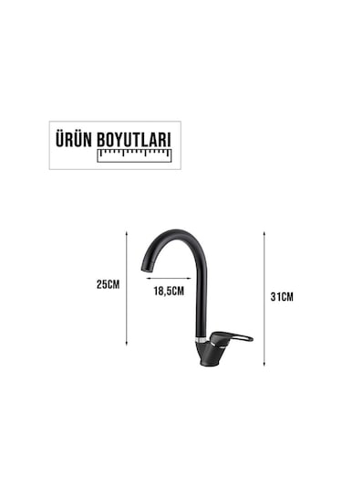 Kustar Cambridge Mutfak Eviye Bataryası Siyah - 1238G8G8Y19-Ur1Jj