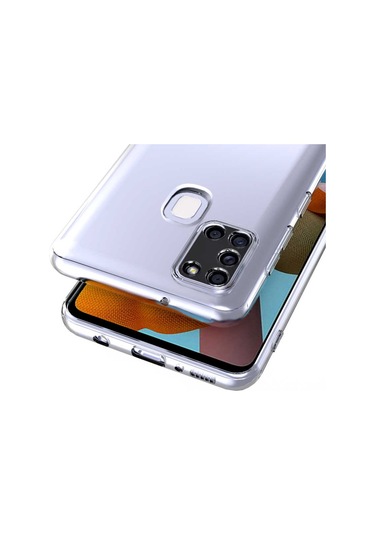 Galaxy A21S Kılıf Zore Kamera Korumalı Süper Silikon Renksiz