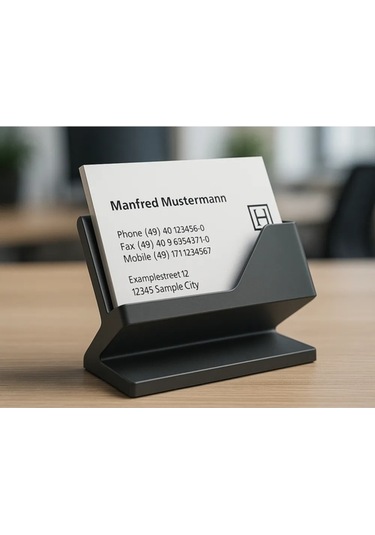 Şık Ve Profesyonel Ofis Kartvizitliği - Kart Vizit 1 Adet Siyah