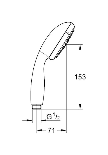 Grohe New Tempesta 100 El Duşu 3 Akışlı - 28419002 Krom