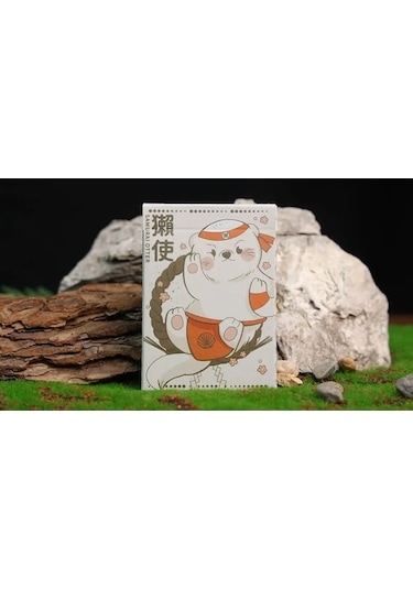 Room One Samurai Otter Hono Edition Standard Red Premium Oyun Kağıdı İskambil Kartları Destesi
