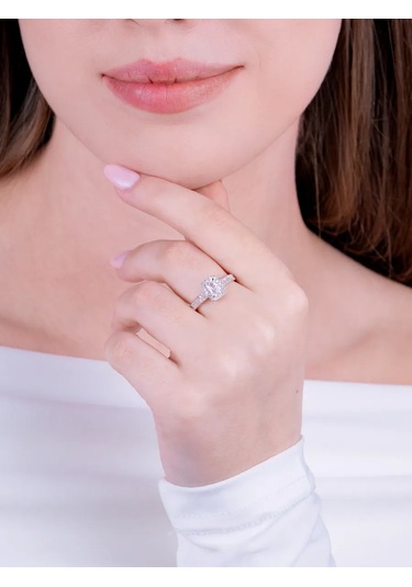 Torgovyj Dom Uvelir Holding Büyük Taşlı Büyük Yol Yüzüğü Gümüş 925 391560679 Gümüş