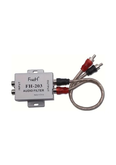 Hightower Fh-203 2 Kanallı Araç Ses Gürültü Filtresi, Amplifikatör Ve Hoparlör Gürültüsünü Giderir, Tüm Araçlarla Uyumlu