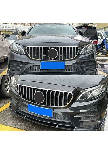 Mercedes W213 Gtr Ön Panjur Izgara Seti Krom-siyah 2016-2020 Aras
