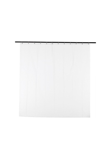 Pazly 72'' Beyaz Peva Su Geçirmez Mantar Önleyici Duş Perdesi 12 Kanca Hediyeli Ev Otel Banyo Beyaz